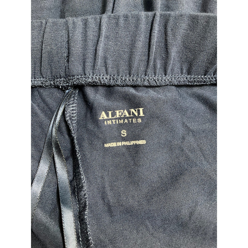 Alfani Only Pajama Pants Waistband Navy S