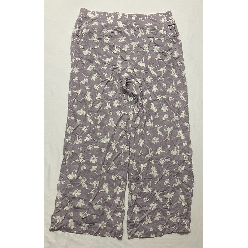 Alfani Wide-Leg Only Pants Pajama Purple XL