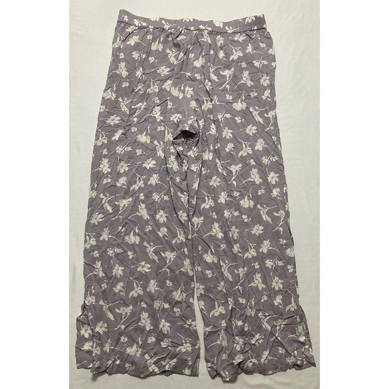 Alfani Wide-Leg Only Pants Pajama Purple XL