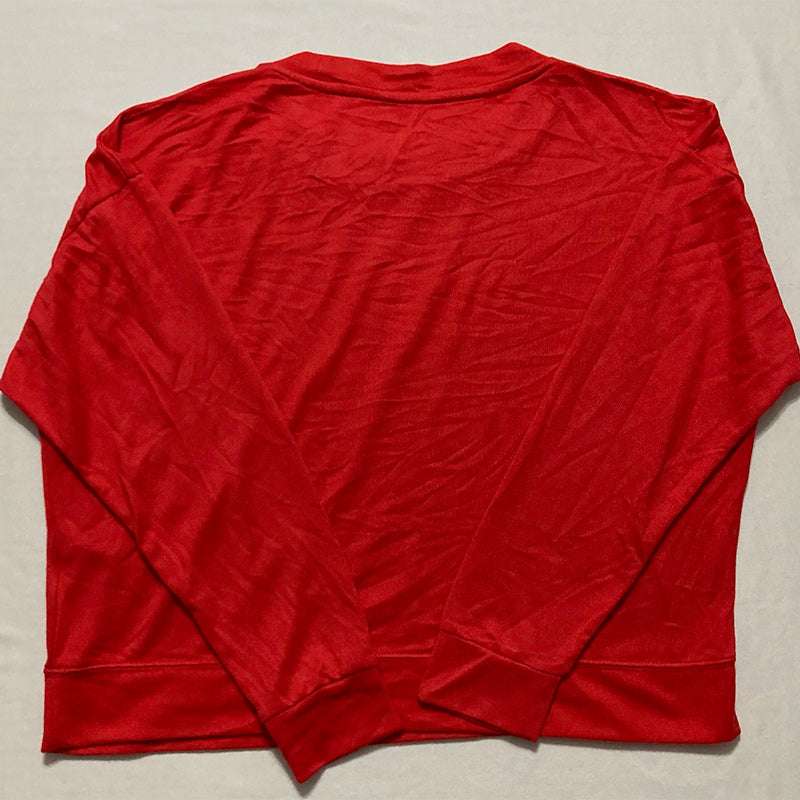 Jenni Long Sleeve Mix It Packaged Only Pajama Top Red S