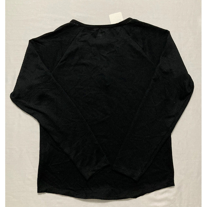 Jenni Long Sleeve Only Pajama Top Black L