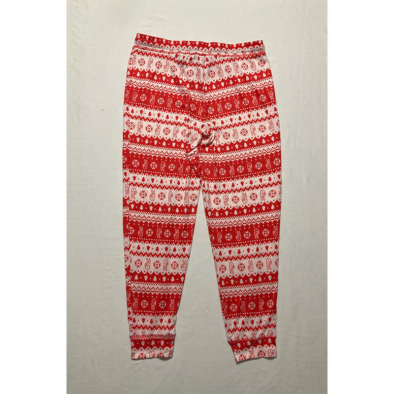 Jenni Long Sleeve Mix It Packaged Only Pajama Red/White M