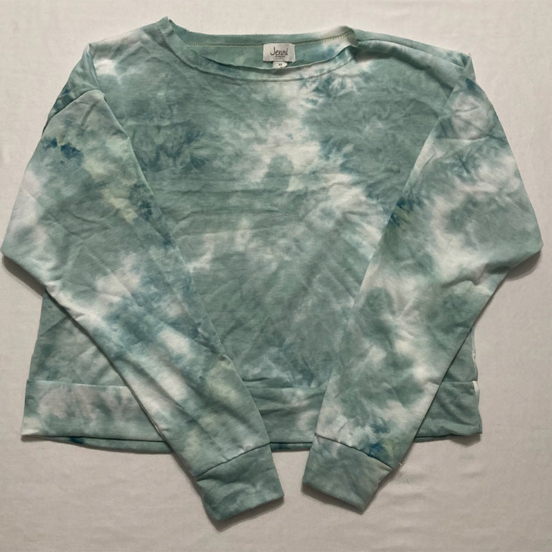 Jenni Tie-Dyed Loungewear Only Pajama Top Seafoam XS
