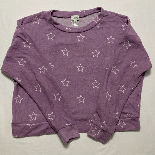 Jenni Knit Long Only Sleeve Top Purple M