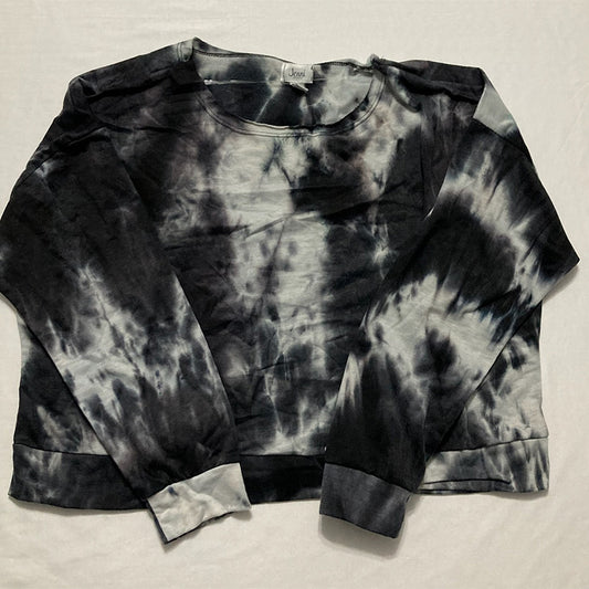 Jenni Women's Tie-Dyed Only Loungewear Top Black XL