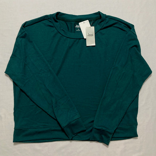 Jenni Long Sleeve Only Pajama Top Green S