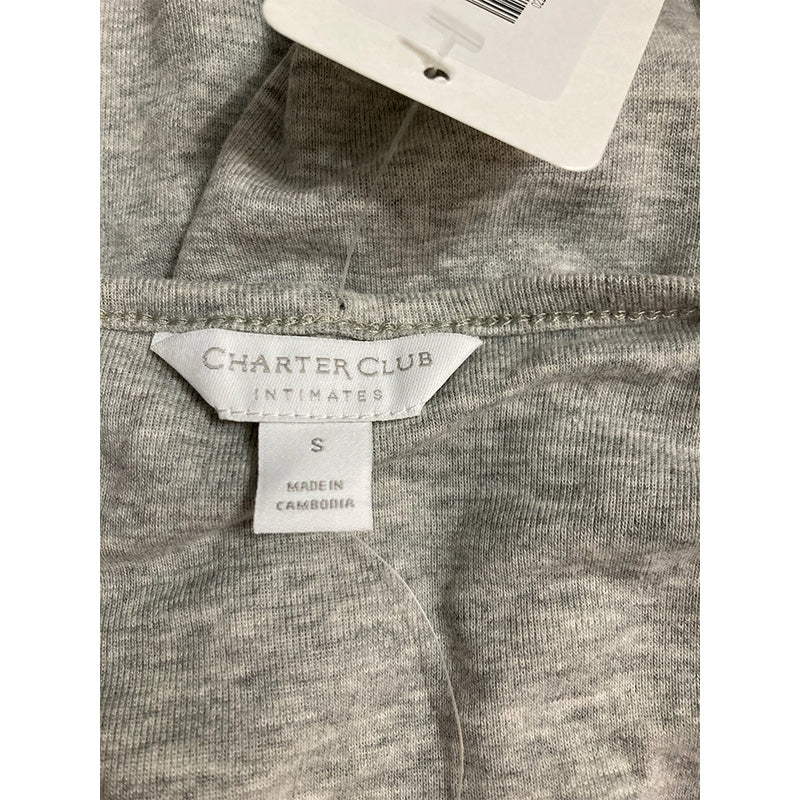 Charter Club V-Neck Only T-Shirt Pajama Grey S