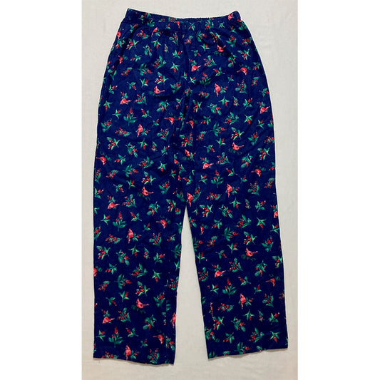 Charter Club Only Pajama Pants Long Sleeve Navy Floral S