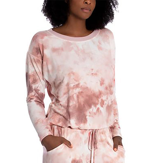 Linea Donatella Comfort Zone Tie-Dyed Only Top Pink XL