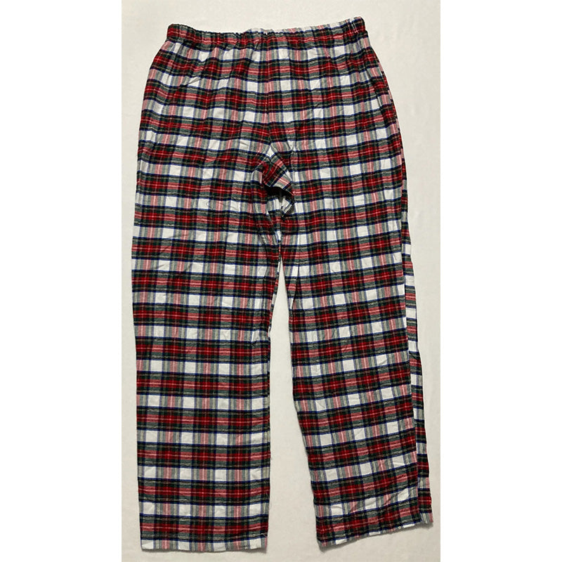 Unbranded Only Pajama Pants Long Sleeve Plaid Red L