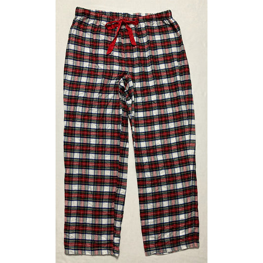 Unbranded Only Pajama Pants Long Sleeve Plaid Red L