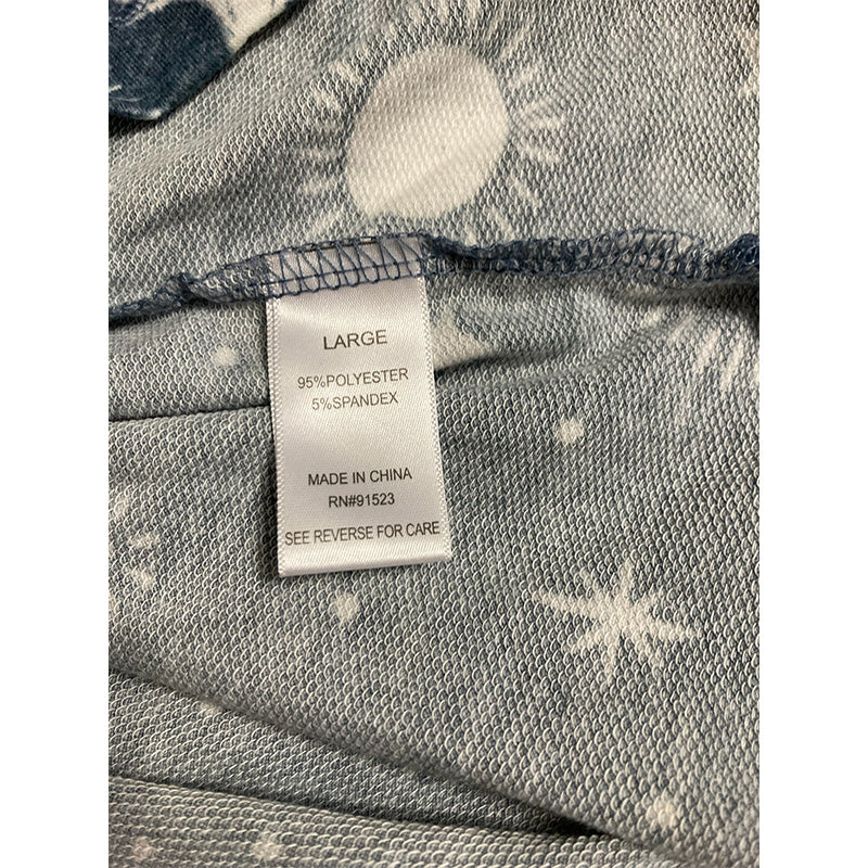 Roudelain Butter Knit Printed Only T-Shirt Blue L