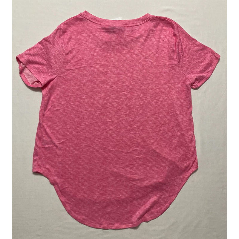 Roudelain Whisper Luxe Short Sleeve Only Top Pajama Pink L