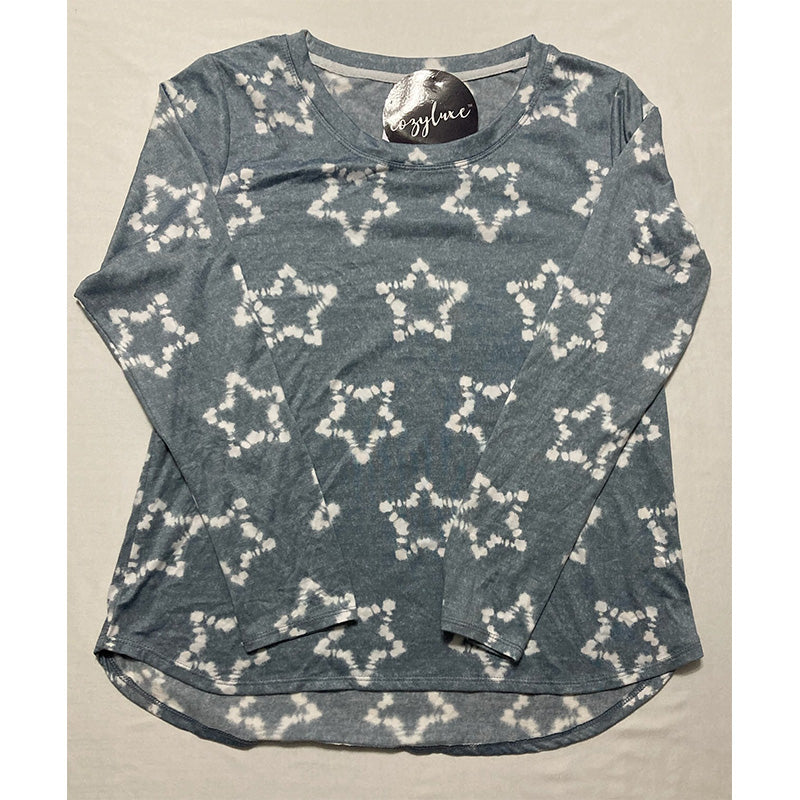Roudelain Cozy Luxe Only Printed Top Grey L