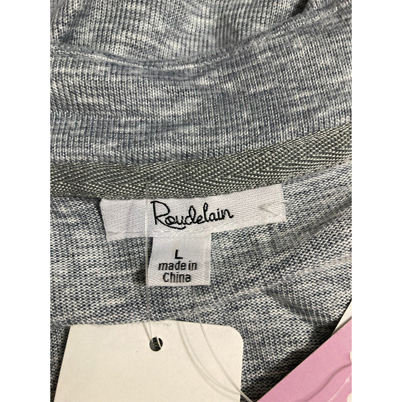 Roudelain Cardigan Only Pajama Top Grey L