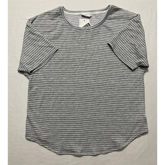 Roudelain Brushed Butter Knit Short Only Sleeve Pajama Top Grey M