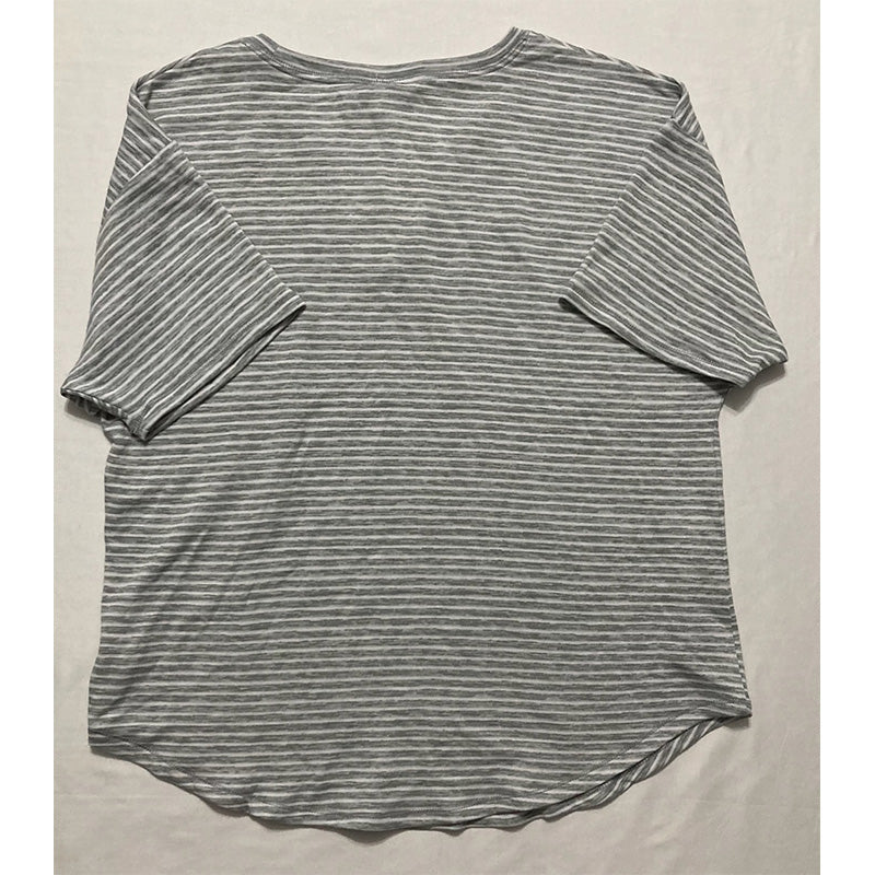 Roudelain Brushed Butter Knit Short Only Sleeve Pajama Top Grey M