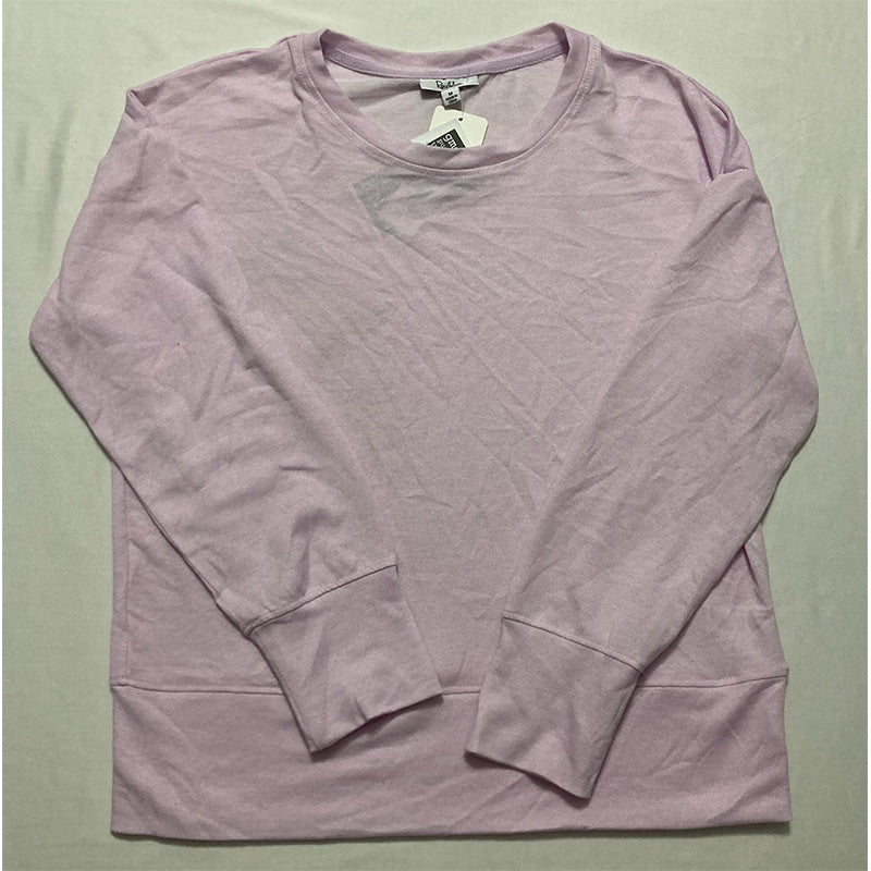 Roudelain Printed Wide-Band Sweatshirt Only Top Pajama Lilac M
