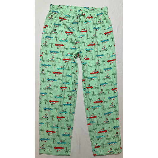 Family Pj Men Only Pajama Pants Elastic Band Multicolor L