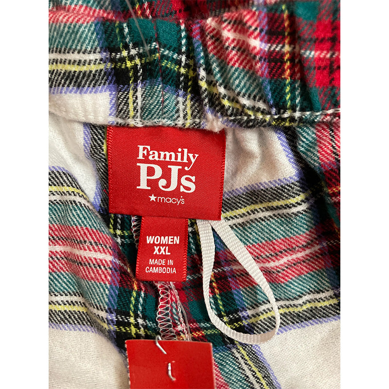 Family PJs Women's Christmas Holiday Only Pajama Pants Multicolor 2XL