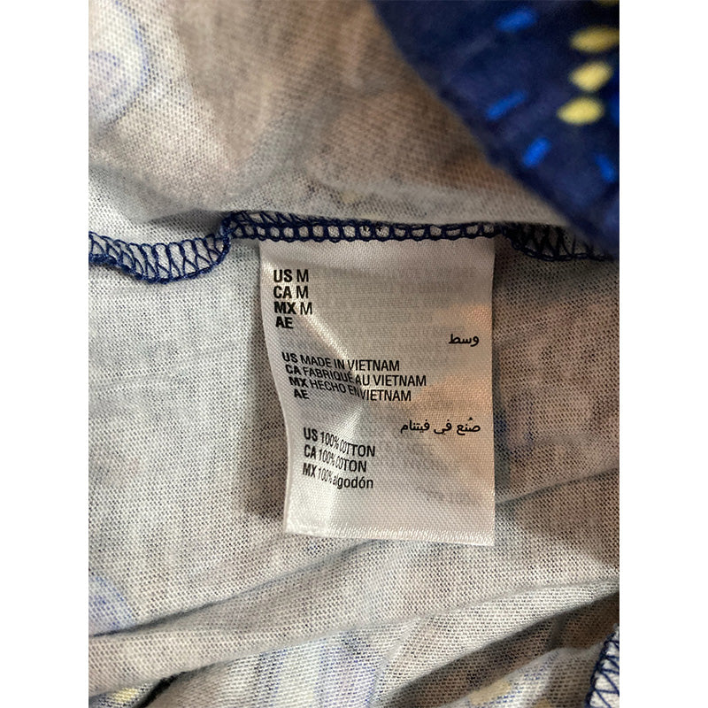 Family Pj Elastic Band Printed Long Sleeve Only Pajama Pants Blue M
