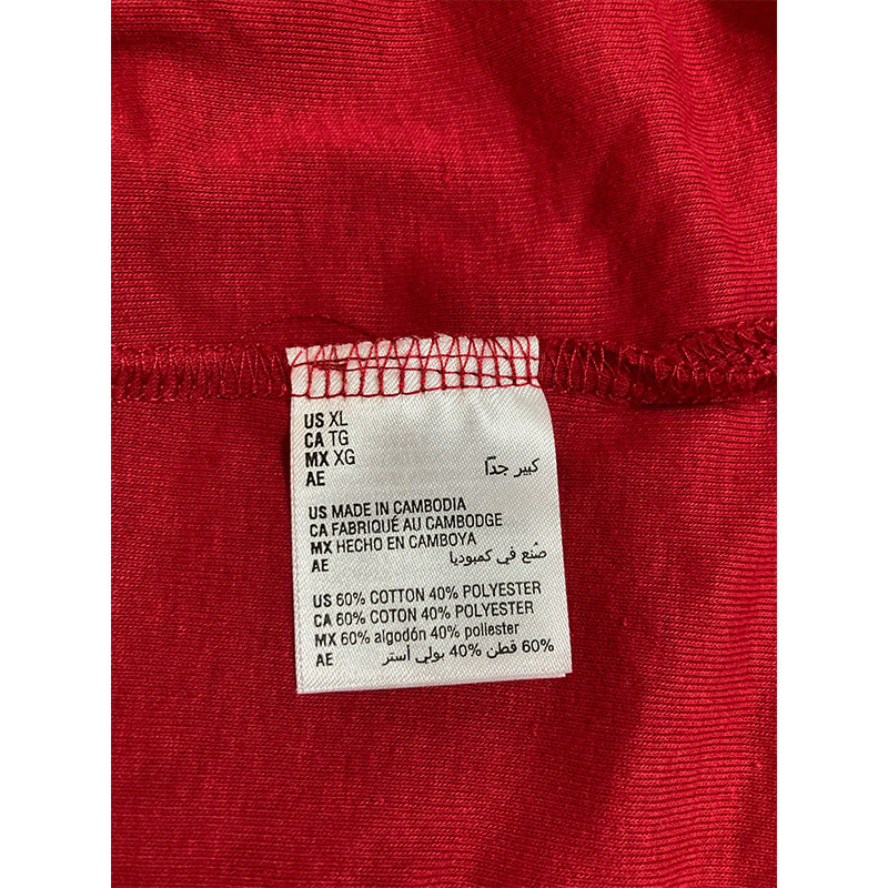 Family Pj Sleeve Scoop Neck Only T-Shirt Red XL