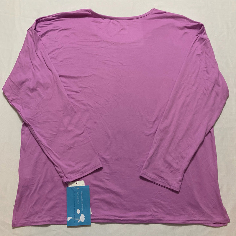 Hanes Only Pajama Top Round Neck Lila L