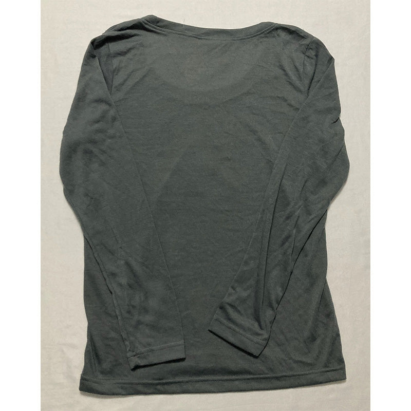 Nite Nite Only Pajama Top Long Sleeve Grey S