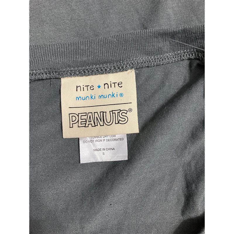 Nite Nite Only Pajama Top Long Sleeve Grey S