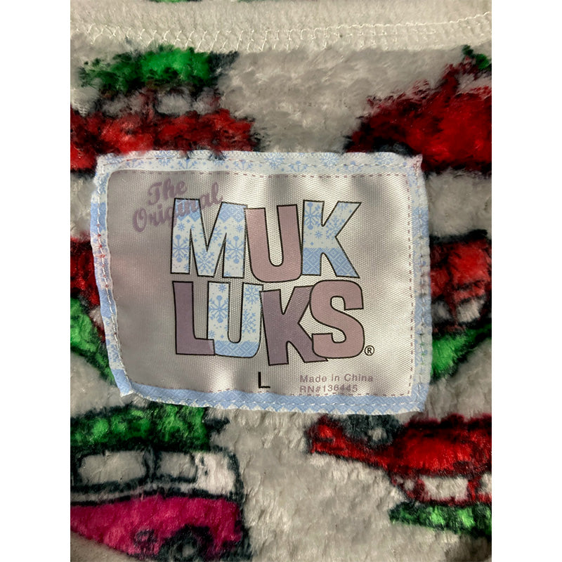 Muk Luks Only Pajama Top Round Neck Muticolor L