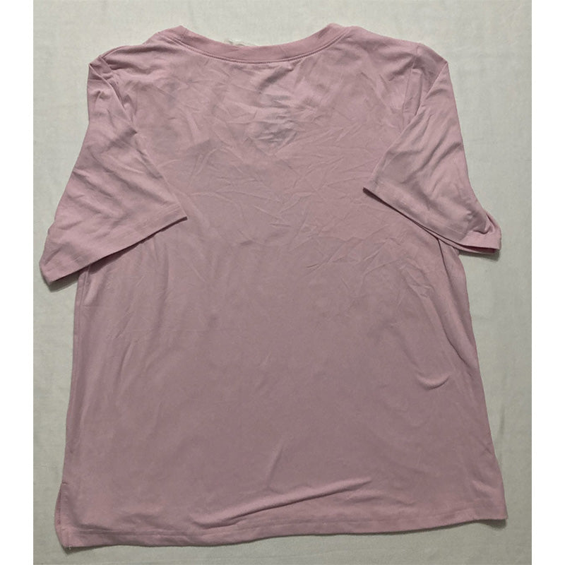 Munki Munki Only Pajama Top Short Sleeve Pink XS