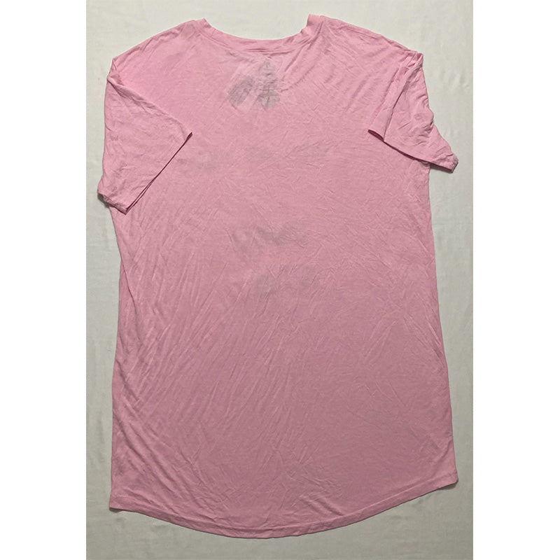 Meangirls Only Pajama Top Short Sleeve Pink M