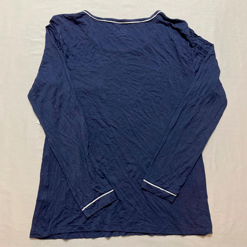 Alfani Only Pajama top round neck navy S