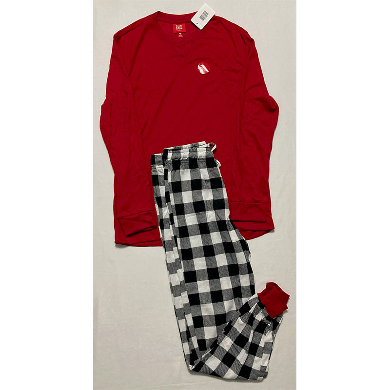 Family Pajamas Men's 2-PieceKnit PJ Set Red S