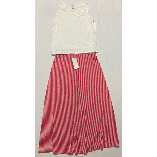 Speechless Kids Skirt And Blouse White & Red XL