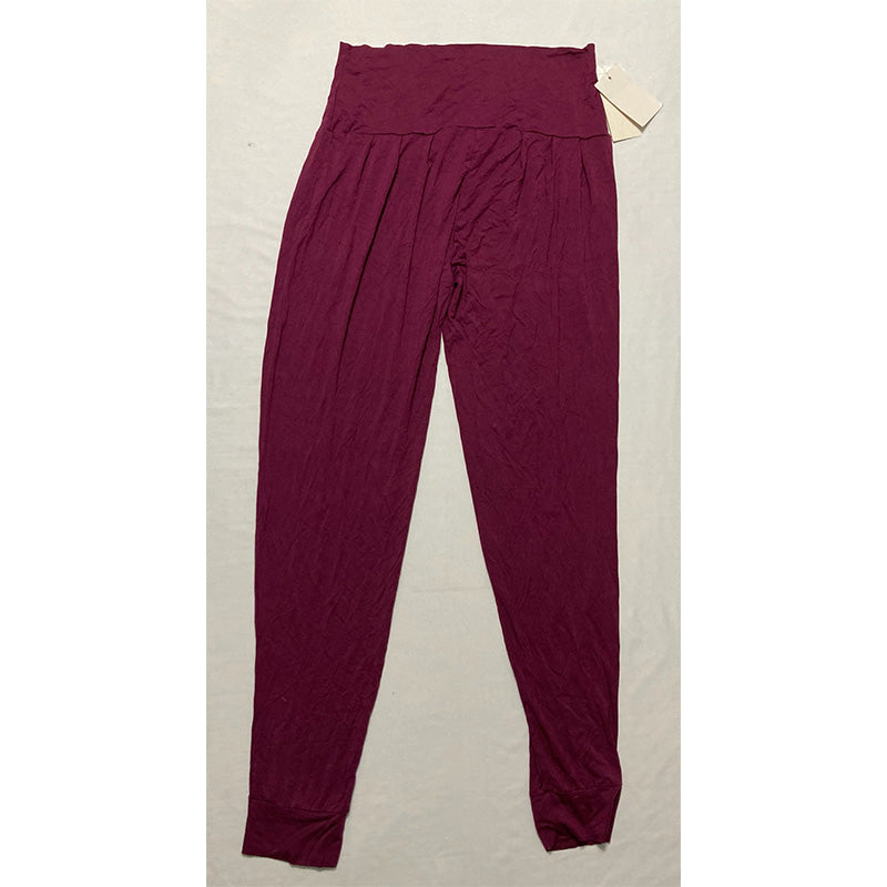 Angel Maternity Pregnancy Only Sweatpants Comfortable Red Wine M