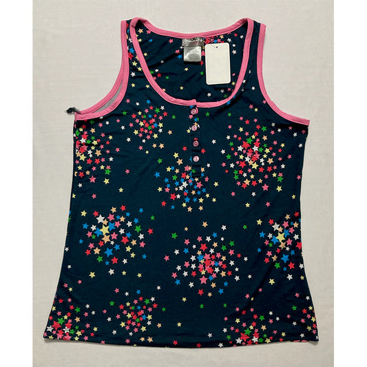 Jammie's By Hip Style Only Henley Tank Multicolor M