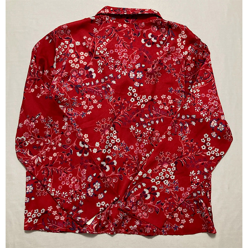 JOSIE Intimates Red Floral Only Pajama Top XL