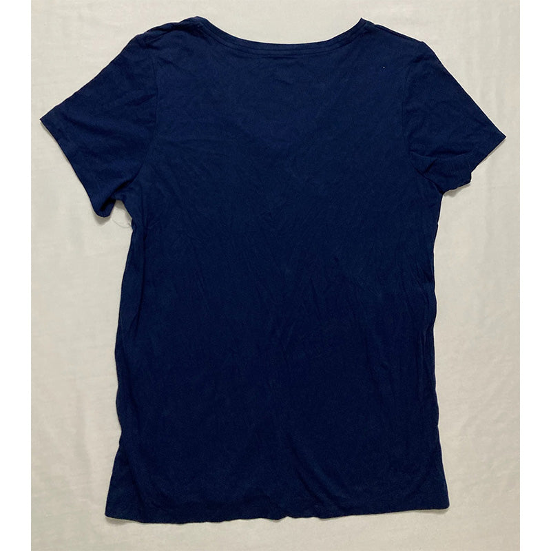 Hue Only Short Sleeve V-Neck Sleep Top Navy S