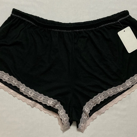 Unbranded Sleep Short With Lace Black L