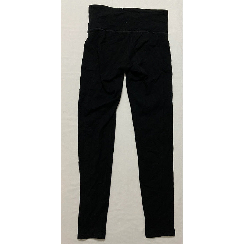 Unbranded High-Waist Cotton Blend Shaping Leggings Black S