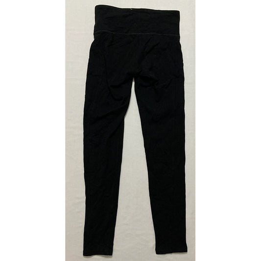 Unbranded High-Waist Cotton Blend Shaping Leggings Black S