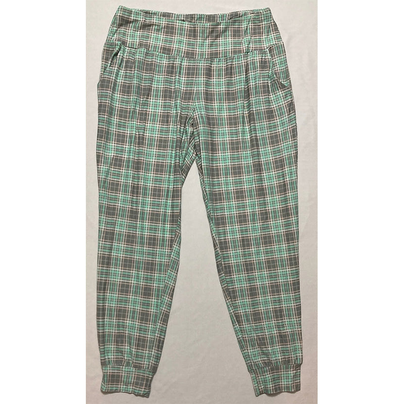 Unbranded Wide Leg Flannel Only Sleep Pant Green L