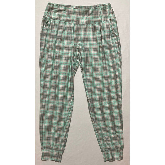 Unbranded Wide Leg Flannel Only Sleep Pant Green L