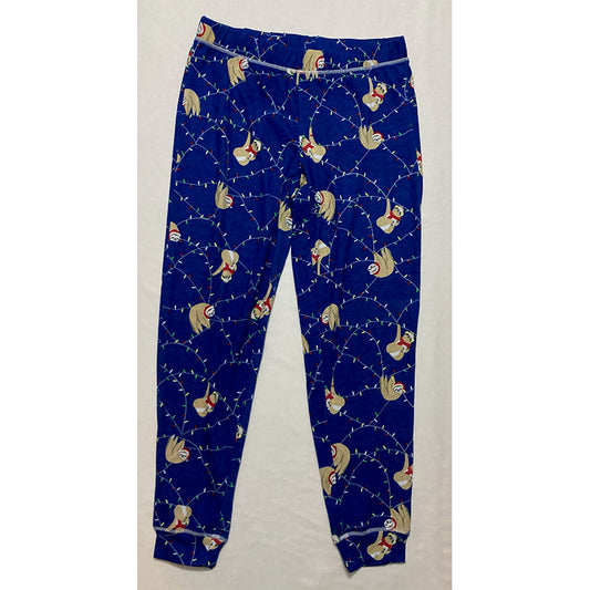 Unbranded Only Pajama Pants Holiday Blue M