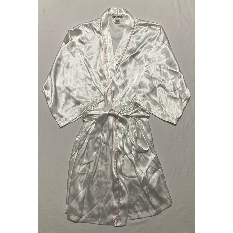 NWD Linea Donatella Bride Satin Wrap Robe Cami & Tap Shorts Set L