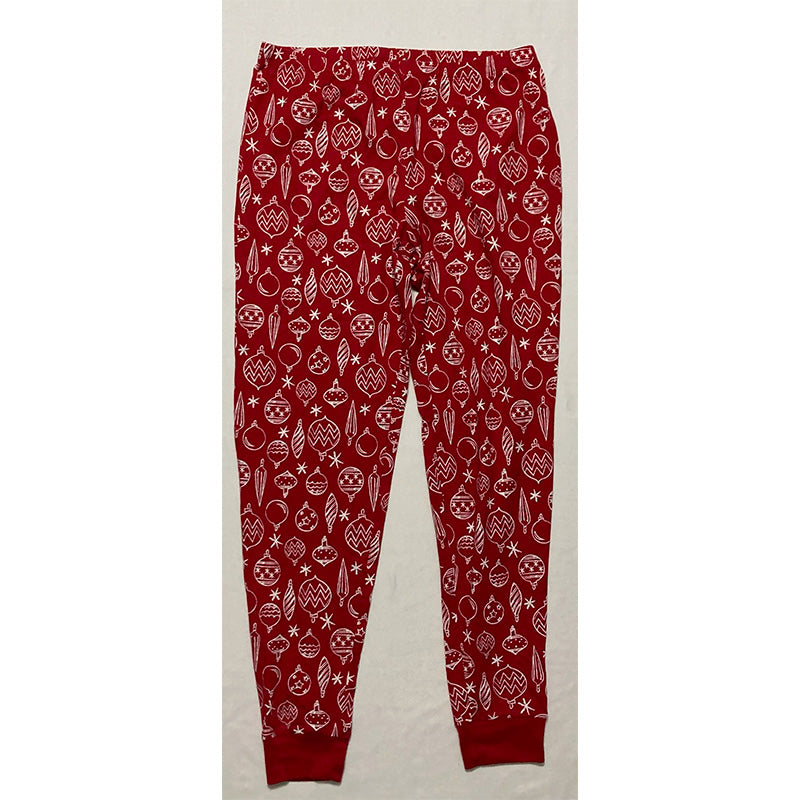 NWD Family Pajamas Ornament-Print Family Pajama Red S