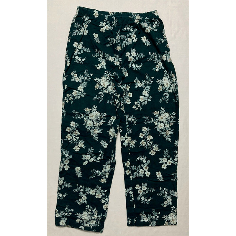 NWD Charter Club Printed Cotton Flannel Pajama Set Green S