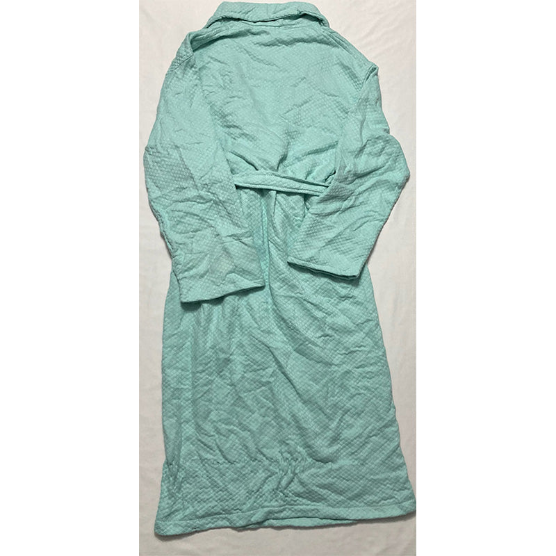 NWD INK+IVY Women's Diamond Waffle Look Robe Aqua L/XL