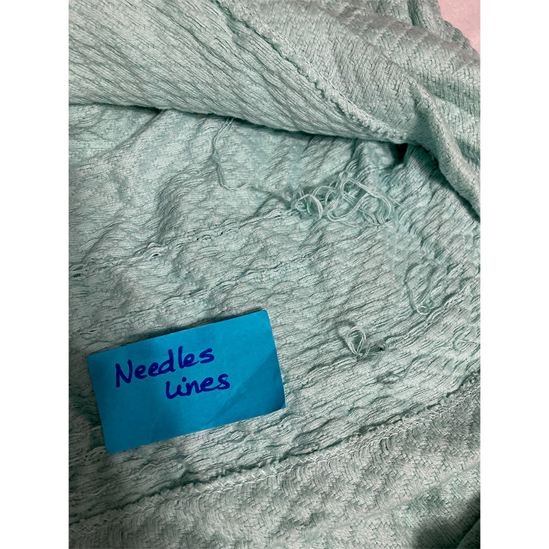 NWD INK+IVY Women's Diamond Waffle Look Robe Aqua L/XL